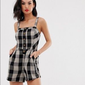 Hollister Checkered Romper